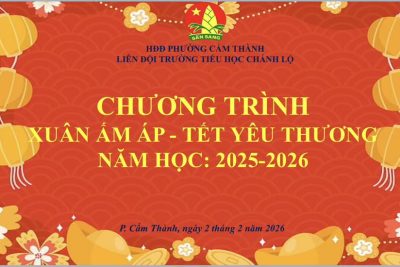 TRAO QUÀ TẾT CHO HỌC SINH NHÂN DỊP TẾT BÍNH NGỌ