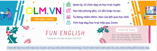 Học trực tuyến OLM